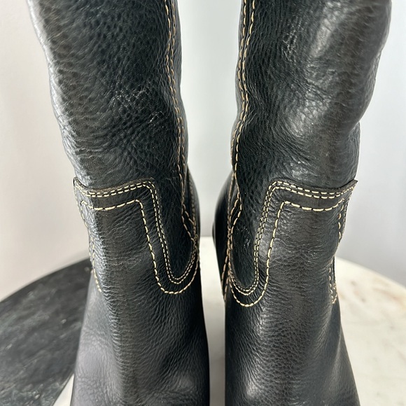 Frye Caroline Campus Wedge Boots, Navy - Picture 7 of 13